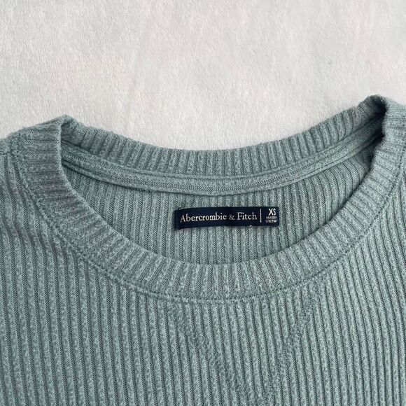 Abercrombie & Fitch Y2K Long Sleeve Women's XS Blue Knit - Picture 2 of 3